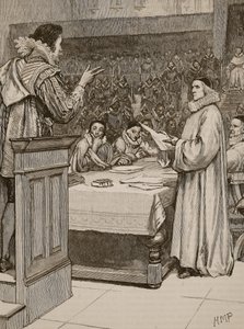Prozess gegen Buckingham, Illustration aus Cassells Illustrierter Geschichte Englands von English School