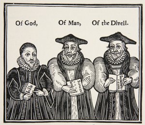 Triple Episcopacie, Satire der puritanischen Partei über Laud und die Hofbischöfe, aus einer Abhandlung von 1641