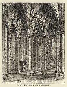 Truro Kathedrale, das Taufbecken von English School