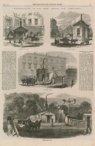 Mautstellen in und um London, die gerade abgerissen wurden von English School