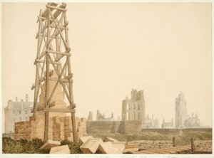 Tynemouth Priory und Leuchtturm vom Collingwood Memorial