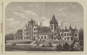 Tyntesfield, nahe Bristol, Somerset, Mr. John Norton, Architekt (Gravur) von English School