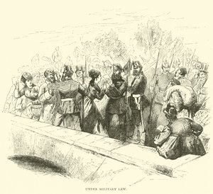 Unter Kriegsrecht, März 1871 von English School