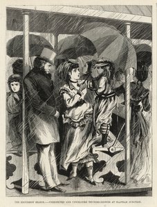 Unerwarteter und unerwünschter Gewitterregen am Clapham Junction