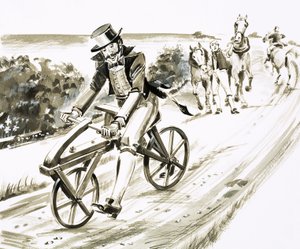 Unidentifiziertes frühes Fahrrad