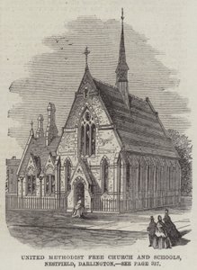Freikirche der Vereinigten Methodisten und Schulen, Nestfield, Darlington von English School