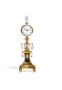 Ungewöhnliche George III "Kerzenhalteruhr", spätes 18. Jahrhundert