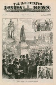 Enthüllung der Statue von Lord Beaconsfield in Westminster