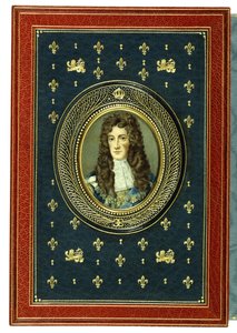 Oberer Einband, mit ovalem Porträtminiatur von Charles II, 1902