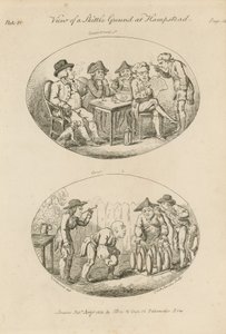 Ansicht des Kegelplatzes in Hampstead von English School
