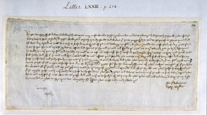 Valentinsbrief von Margery Brews an John Paston III, Februar 1477 von English School