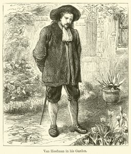 Van Hoofman in seinem Garten