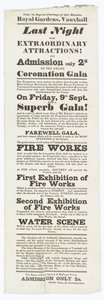 Vauxhall Gardens, Werbung