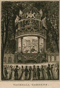 Vauxhall-Gärten, London von English School