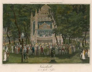 Vauxhall Gardens, London, an einem Festabend
