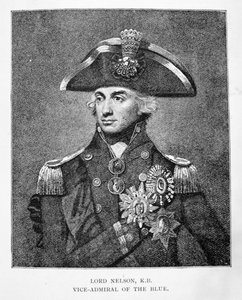 Vizeadmiral Horatio Nelson (1758-1805) von English School