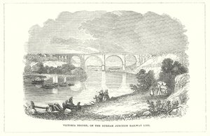Victoria-Brücke, an der Durham Junction Eisenbahnlinie von English School