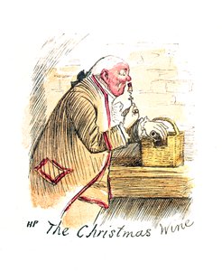Viktorianische Weihnachtskarte mit dem Titel 