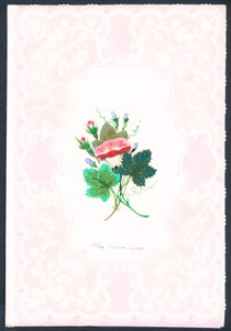 Viktorianische Valentinskarte von English School
