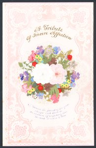 Viktorianische Valentinskarte von English School
