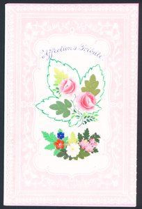 Viktorianische Valentinskarte von English School