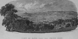Ansicht von Bath, nahe Prior Park