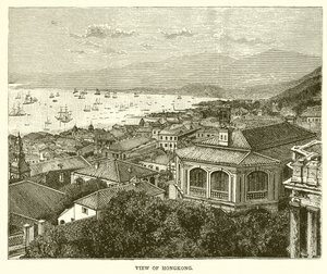 Ansicht von Hongkong von English School