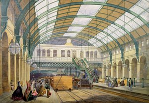 Ansicht der U-Bahn-Station Kings Cross, ca. 1865