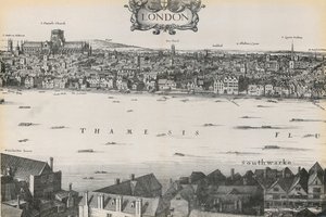Ansicht von London von Wenceslaus Hollar, 1647