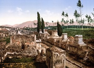 Blick auf Pompeji