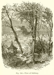 Ansicht von Salzburg von English School