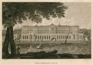 Ansicht des Somerset House, The Strand, London von English School