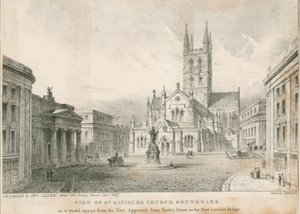 Ansicht der St. Saviours Kirche, Southwark