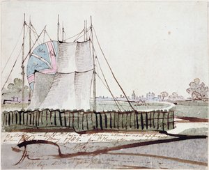 Ansicht des Ballons in Newington Causeway, Mai 1785