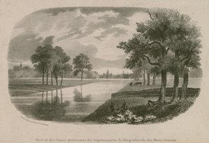 Ansicht des Kanals, St Jamess Park, London, vor den Verbesserungen