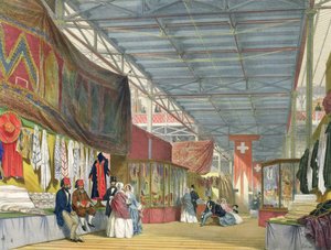 Ansicht des tunesischen Standes auf der Großen Ausstellung von 1851, aus Dickinsons Comprehensive Pictures von English School