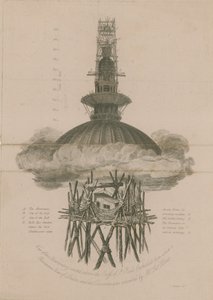 Ansicht des Observatoriums über dem Kreuz der St. Pauls Kathedrale