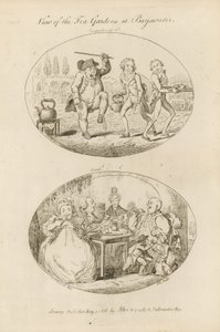Ansicht der Teegärten in Bayswater von English School