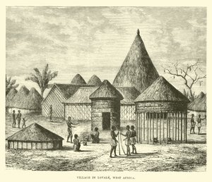 Dorf in Lovale, Westafrika von English School