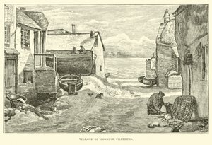 Dorf der Cornish-Krabbenfischer