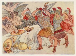 Vergils Aeneis: Die Harpyien von English School
