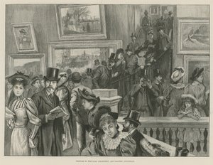 Besucher der Leihsammlung von English School