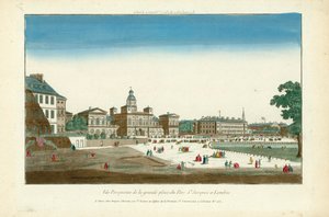Vue perspective de la grande place du Parc St Jacques in London von English School