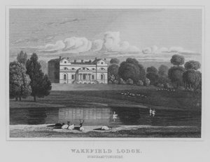Wakefield Lodge, Northamptonshire (Gravur) von English School