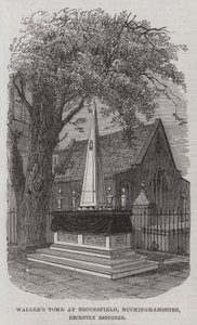 Wallers Grab in Beaconsfield, Buckinghamshire, kürzlich restauriert (Stich) von English School