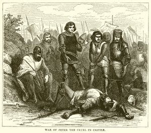 Krieg von Peter dem Grausamen in Kastilien von English School