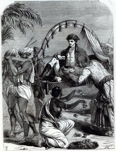 Warren Hastings (1732-1818) in Indien im Jahr 1784