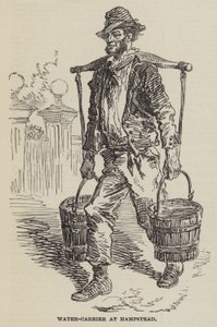 Wasserträger in Hampstead (Stich) von English School