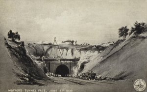 Watford Tunnel Face, 6. Juni 1837 von English School
