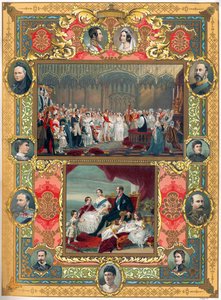 Hochzeit von Königin Victoria von England und Prinz Albert im Jahr 1840 (Druck)